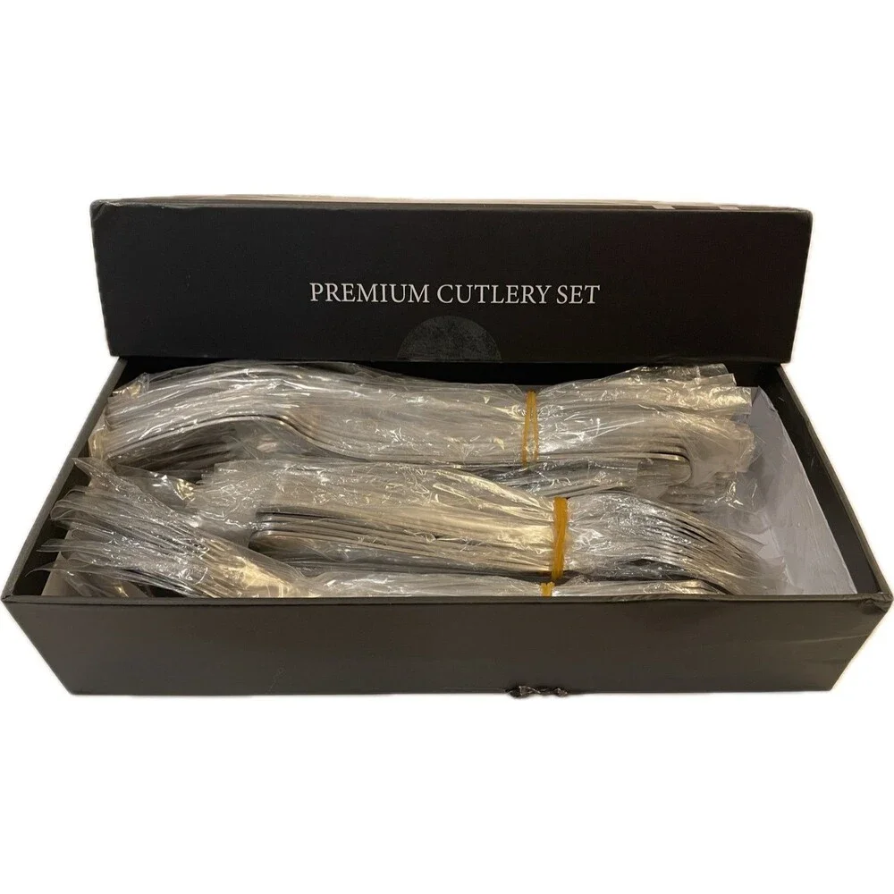 60pc Flatware Set Service for 12 Stainless Steel New